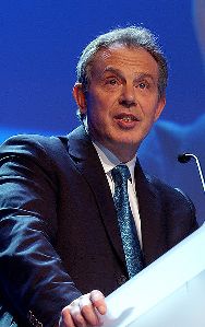 Tony Blair à la conférence de Davos Tony Blair à la conférence de Davos