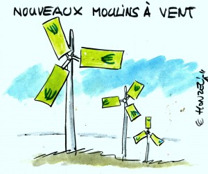 Moulins à vent, éoliennes