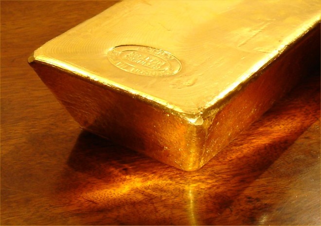 Lingot d'or (Crédits Bullion Vault, licence Creative Commons)