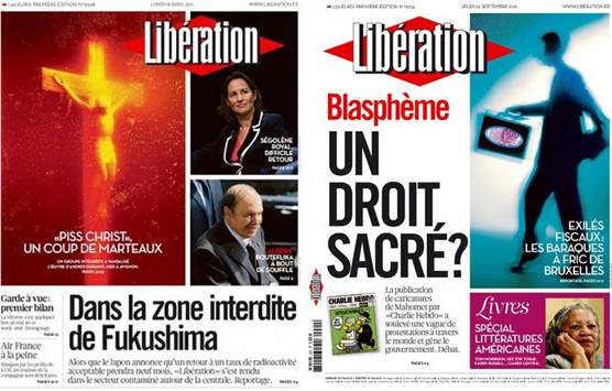 Libération blasphème