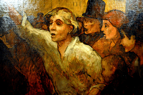 Honore Daumier - The Uprising (L'Emeute), 1848