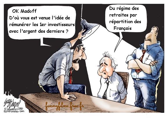 Retraite par répartition, retraite Madoff