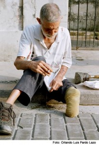 Scène de la misère quotidienne à Cuba