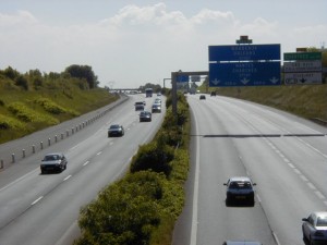 L'autoroute A10 à la hauteur de Villebon-sur-Yvette, dans l'Essonne