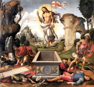 Pâques : La Résurrection du Christ peinte par Raffaelino del Garbo en 1510