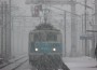 Un train SNCF en gare de Saint Denis, sous la neige (Crédits : Romain D C, Creative Commons) Un train SNCF en gare de Saint Denis, sous la neige