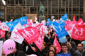 Manif pour tous à Strasbourg le 2 février 2013 (Crédits : Claude TRUONG-NGOC, Creative Commons)