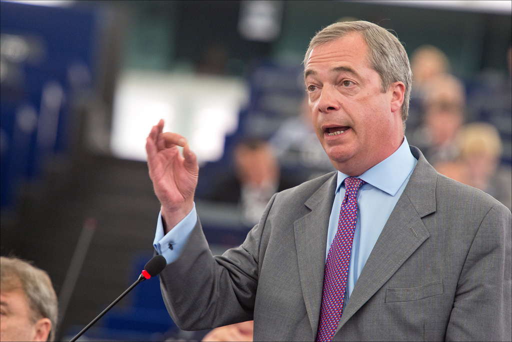 Nigel Farage (Crédits European Parliament, licence Creative Commons)