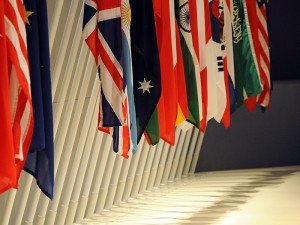 Drapeaux du G20 (Crédits : Downing Street, Creative Commons)