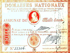 Un assignat de mille livres.