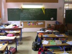 Salle de classe en France (Crédits : Marianna, licence Creative Commons)