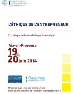 Programme du colloque d'éthique économique 2014