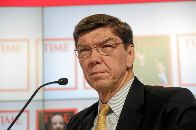 Clayton Christensen credits world economic forum (licence creative commons)