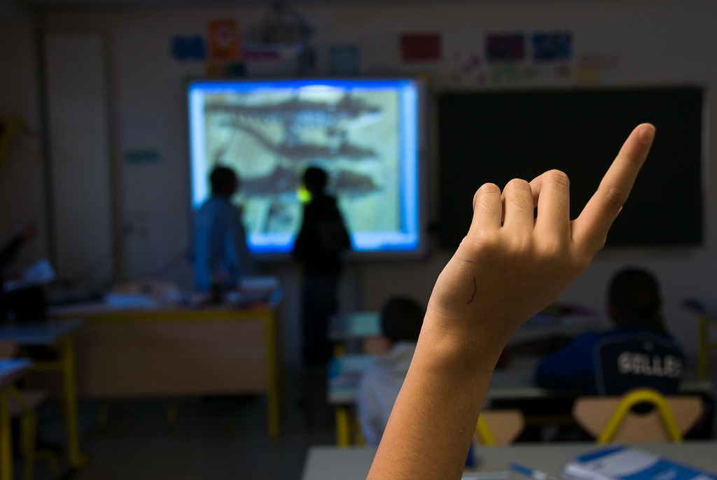 Élève salle de classe primaire