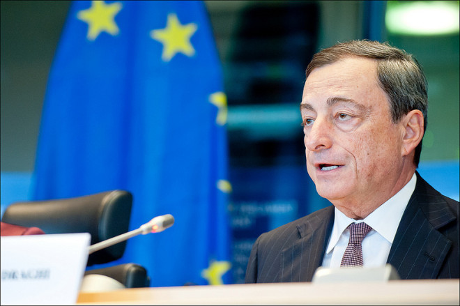 Mario Draghi au Parlement Européen (Crédits European Parliament, licence Creative Commons)
