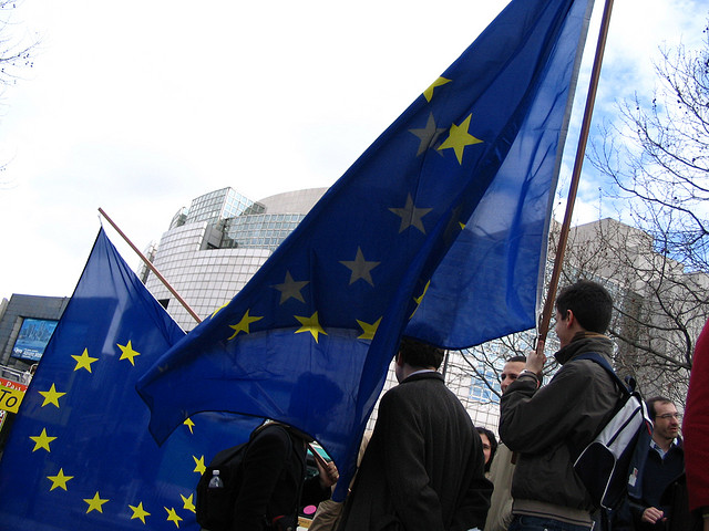drapeau européen (Crédits : jeunes-europensdotorg vx_lentz, licence Creative Commons)