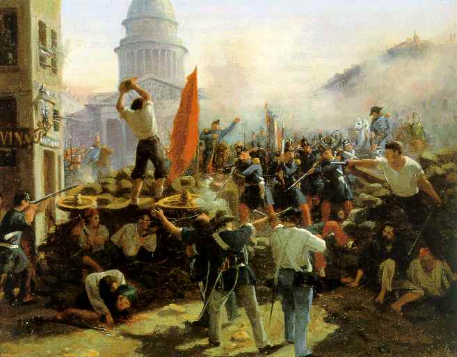 Horace_Vernet-Barricade_rue_Soufflot (wikimedia commons) Horace_Vernet-Barricade_rue_Soufflot
