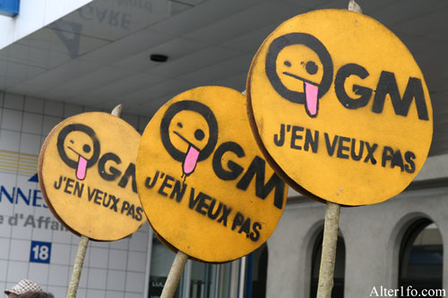 Manifestation anti OGM