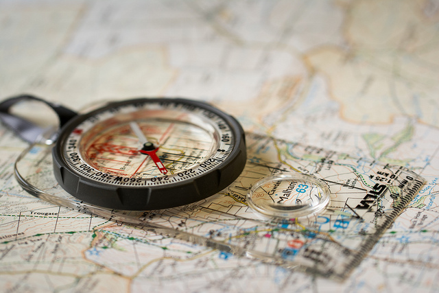 map and compass credits Jamie Dobson (CC BY-NC-ND 2.0)
