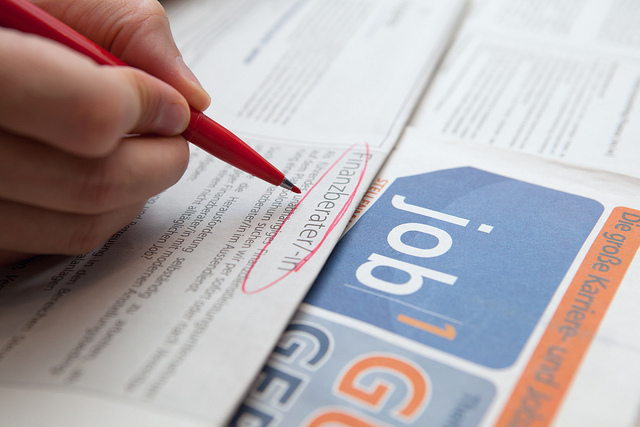 Chômage recherche d'emploi (Crédits : TaxCredits.net, licence CC-BY 2.0), via Flickr.