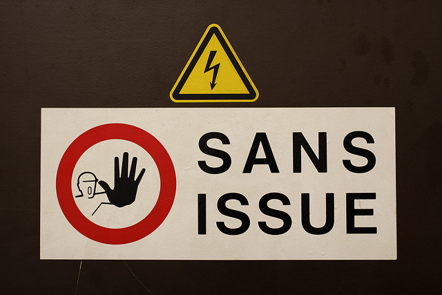 Sans issue credits Gwenael Plaser (CC BY-NC-SA 2.0)