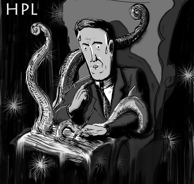 HP Lovecraft credits Chris Cosco licence (CC BY-NC-ND 2.0)), via Flickr.