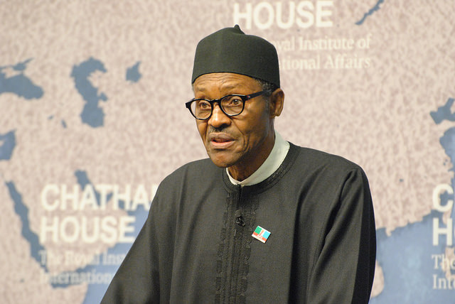 Muhammadu Buhari (Crédits Chatham House, licence CC-BY 2.0), via Flickr.