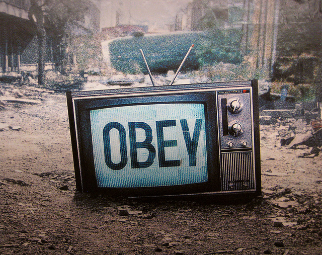 obey credits poster boy licence (CC BY 2.0)), via Flickr.