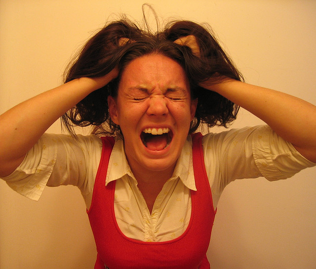 Self Portrait As A Stressed-Out Bride To Be credits Brittney Bush Bollay via Flickr ((CC BY-NC-ND 2.0))