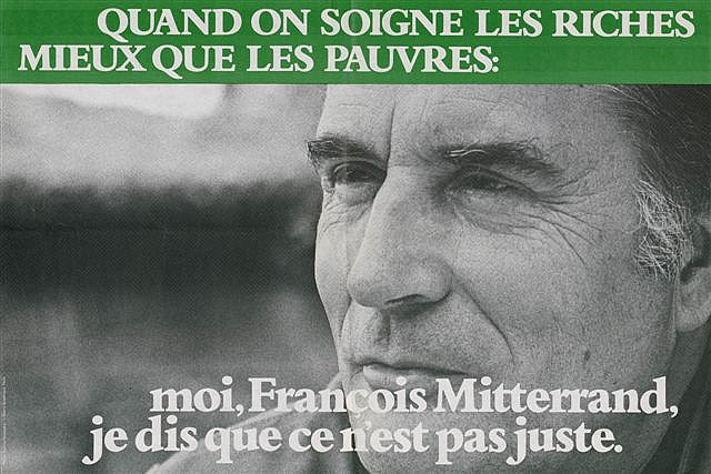 Affiche de campagne de François Mitterrand en 1981 credits Parti socialiste via Flickr ((CC BY-NC-ND 2.0))