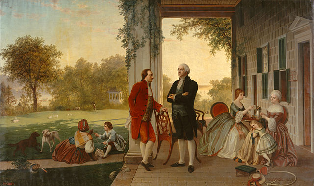 640px-Washington_and_Lafayette_at_Mount_Vernon,_1784_by_Rossiter_and_Mignot,_1859 The Metropolitan Museum of Art
