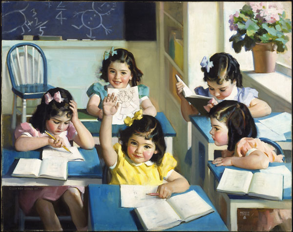 Ecole-biblioArchives-Dionne Quintuplets(CC BY 2.0)