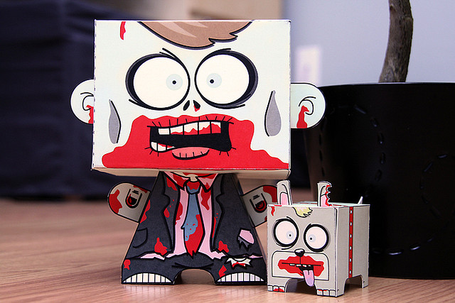 Zombie and Buddy credits Jennifer Rouse via Flickr ( (CC BY-NC-ND 2.0)