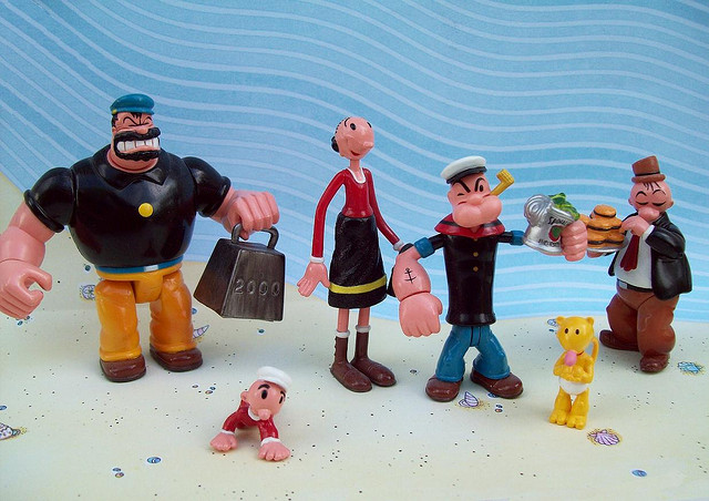 Popeye Mini Set credits Charles Rodstrom via Flickr ( (CC BY-NC-ND 2.0)