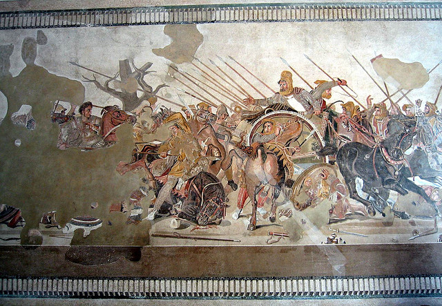 Alexander Defeats Persian King Darius Mosaic.-get directly down-(CC BY 2.0)