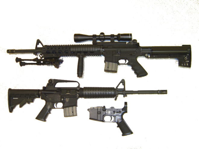 Clones civils de l'AR-15 (Image libre de droits, crédits Interchange88)