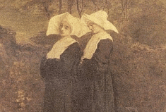Soeurs de la charité de Saint Vincent de Paul (image libre de droits, peinture d'Armand Gautier)