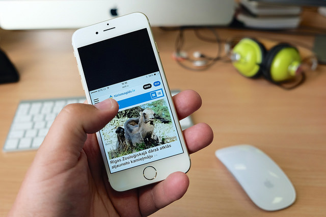 iPhone 6 d'Apple (Crédits : Kārlis Dambrāns, licence CC-BY 2.0)