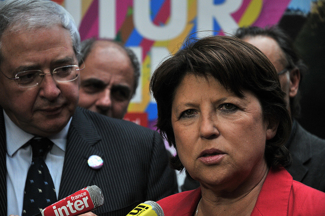 Martine Aubry au 104 crédits parti socialiste Martine Aubry au 104 crédits Parti Socialiste (CC BY-NC-ND 2.0)