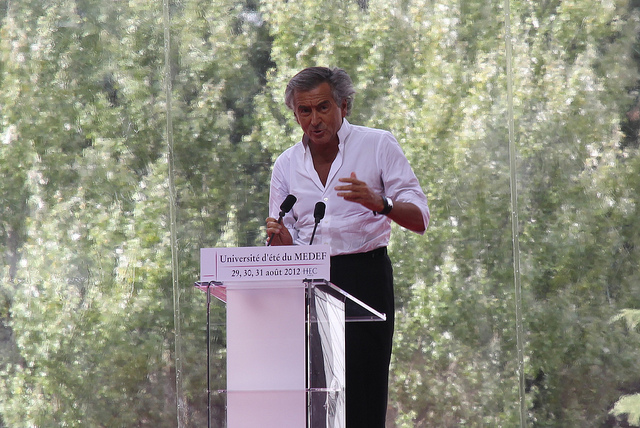Bernard Henri Lévy (BHL) aux Universités d'été du Medef (Crédits : Pierre Metivier, CC-BY-NC 2.0)