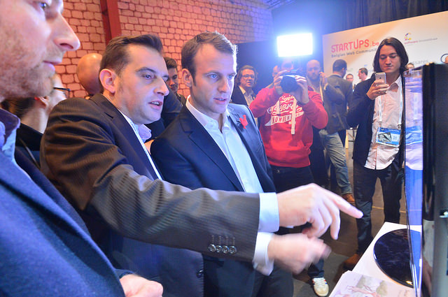 Emmanuel Macron, ministre de l'économie français (Crédits LeWeb, licence CC-BY 2.0), via Flickr.