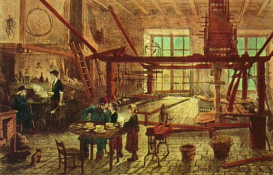 Maison de canut, XIXème siècle, domaine public, wikimedia commons