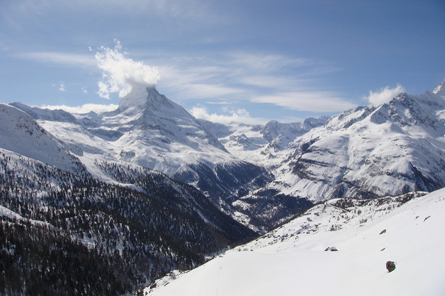 Le Mont Cervin. S'expatrier en Suisse, c'est aussi profiter de ces paysages Le Mont Cervin. S'expatrier en Suisse, c'est aussi profiter de ces paysages