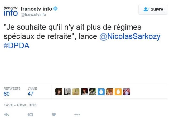 Tweet Nicolas Sarkozy 2