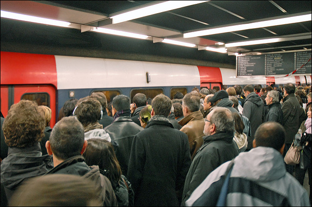 La grève sur le RER B crédits Jean-Pierre Dalbéra (CC BY 2.0)