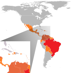 Pays américains avec cas confirmés de virus Zika (février 2016) Les moustiques OGM pourraient éradiquer le virus Zika Pays américains avec cas confirmés de virus Zika (février 2016) Les moustiques OGM pourraient éradiquer le virus Zika