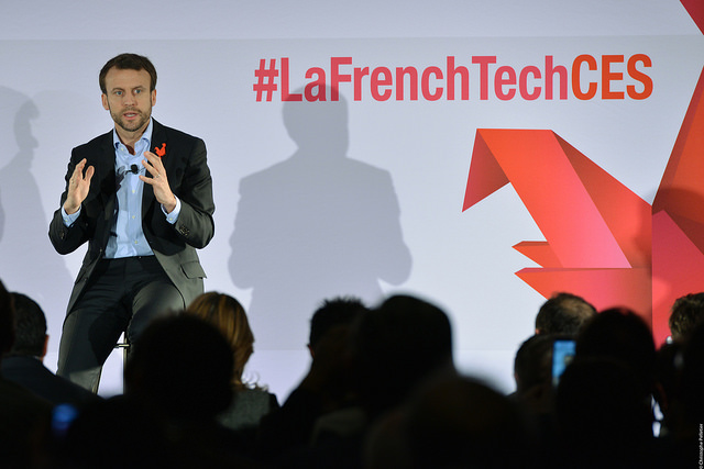 Emmanuel Macron à La French Tech Night en janvier 2016 Emmanuel Macron à La French Tech Night en janvier 2016