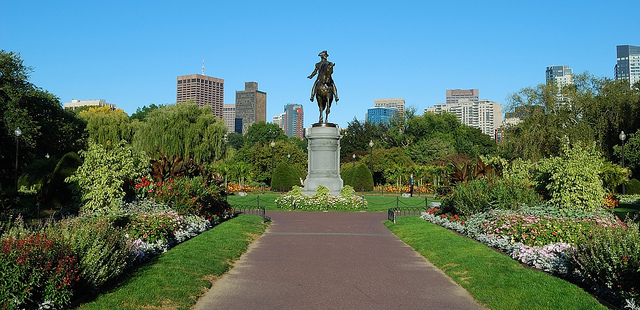 George Washington statue, Boston Common (public gardens). Boston, MA.