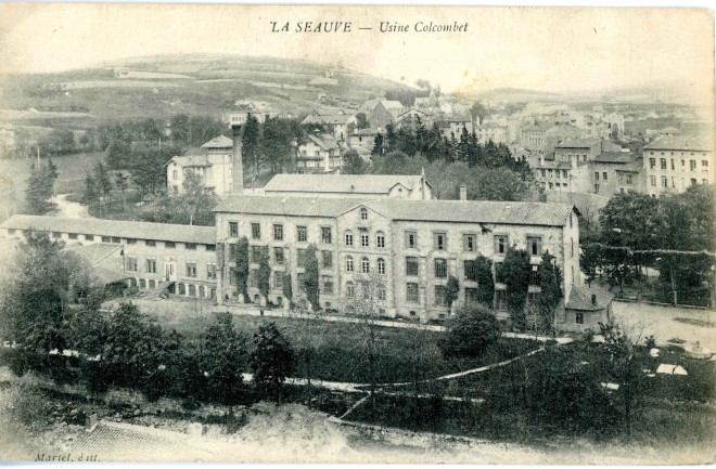 Usine Colcombet de la Seauve, carte postale, coll. partic.