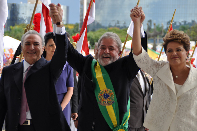 Ministério das Relações E- Presidenta Dilma Roussef, Presidente Lula e o Vice-Presidente Michel Temer(CC BY-ND 2.0)